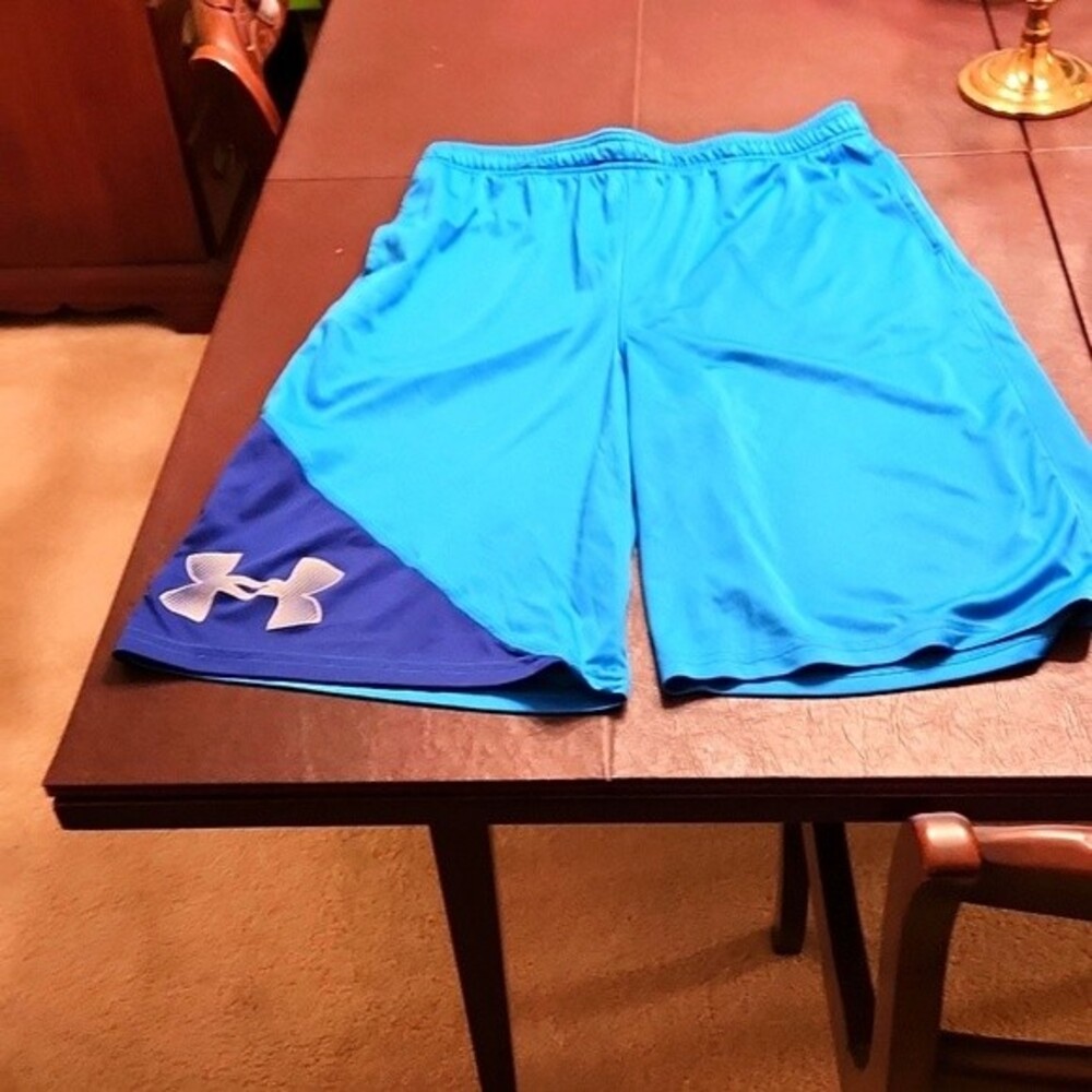 Under Armour Youth Blue Drawstring Athletic Shorts Size XL